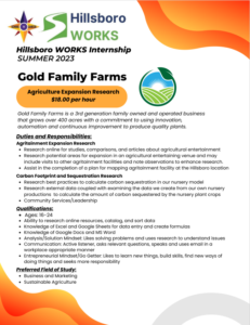 Gold Family Farms job description