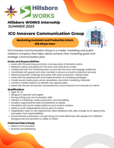 ICG Innovare Communication Group - Marketing Assistant and Production Intern job description
